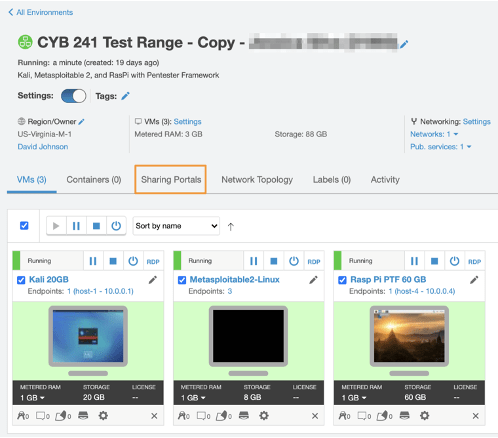 Course Design: Security of the Internet of Things (IoT) 7 An image showing a virtualized IoT cyber penetration range.