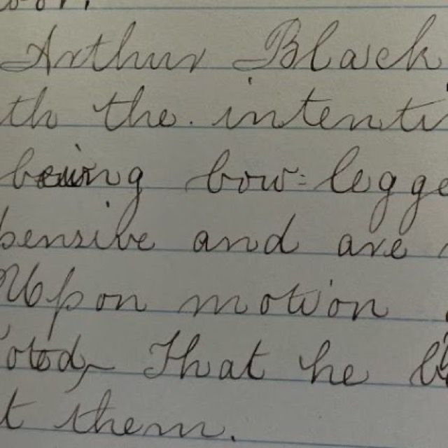 Handwritten minutes of the Shelter for Colored Orphans, May 1884